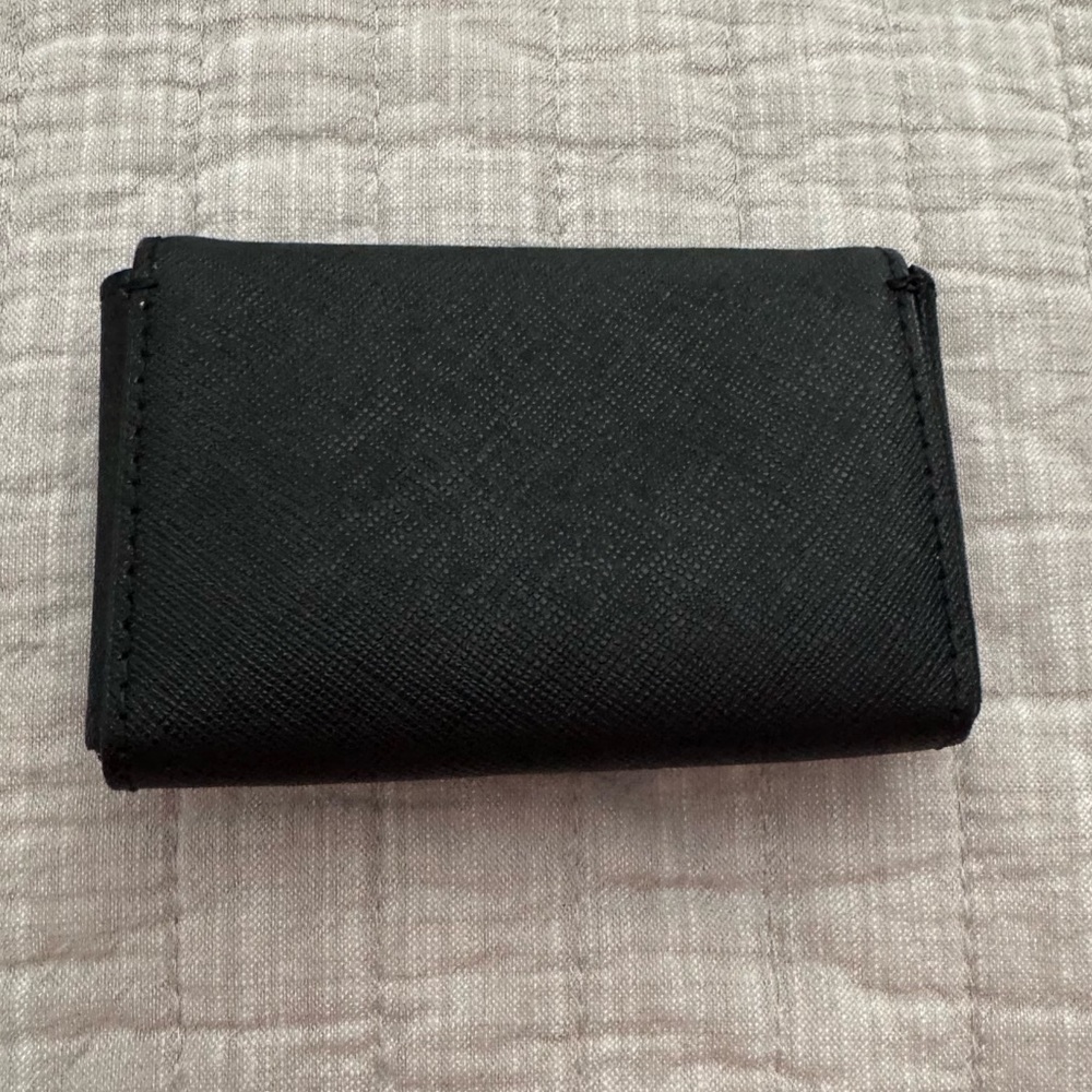 Kate Spade Black Card Holder with Gold Accents - Picture 3 of 4